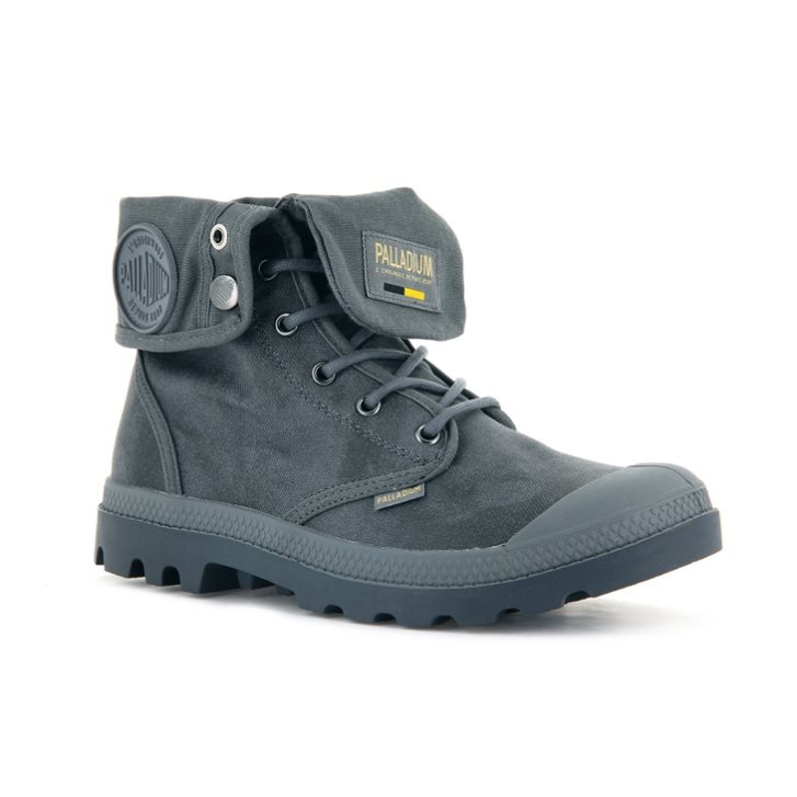 Dámské Boty Palladium Pampa Baggy WAX Tmavě Šedé | CZ BJF-57V